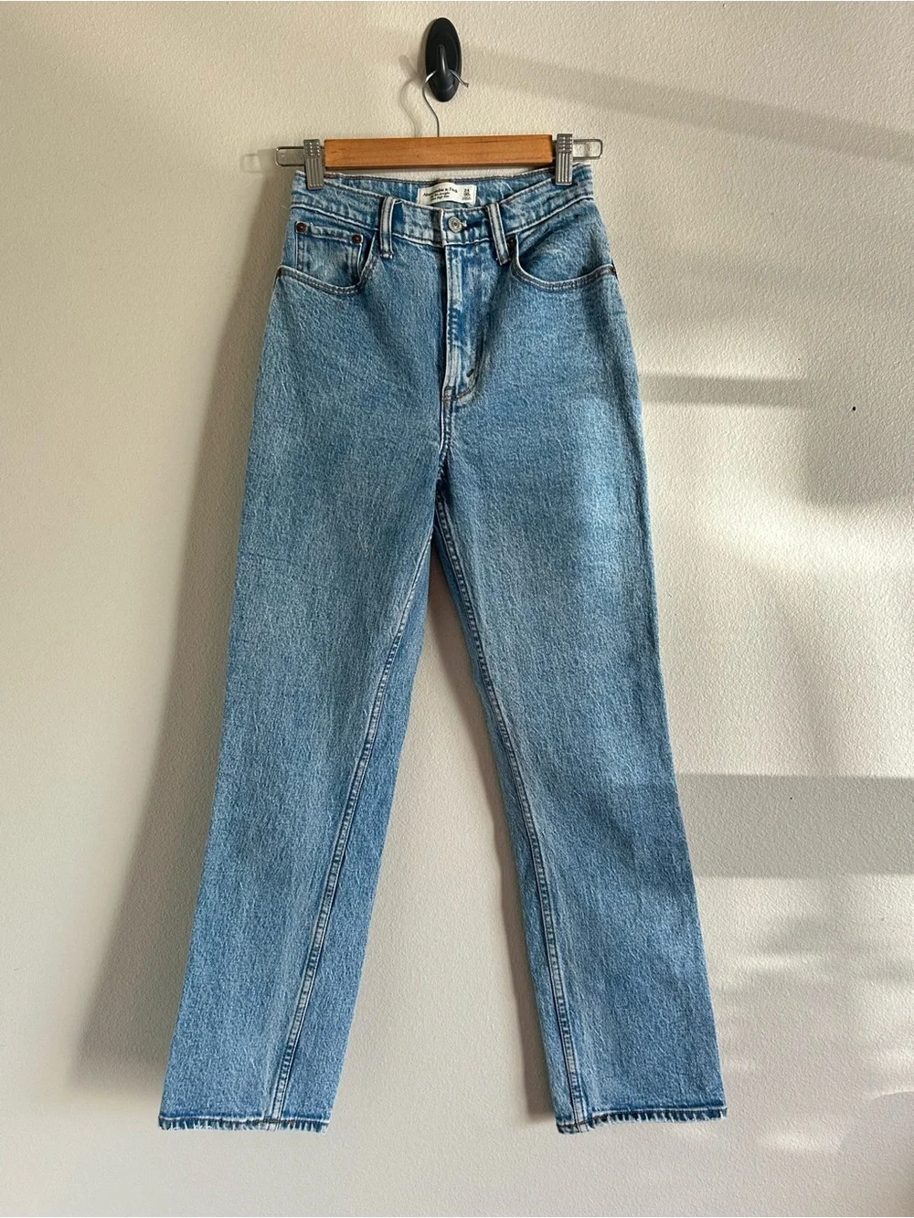 Abercrombie & Fitch curve Love The '90s Straight Utra High Rise 00/24